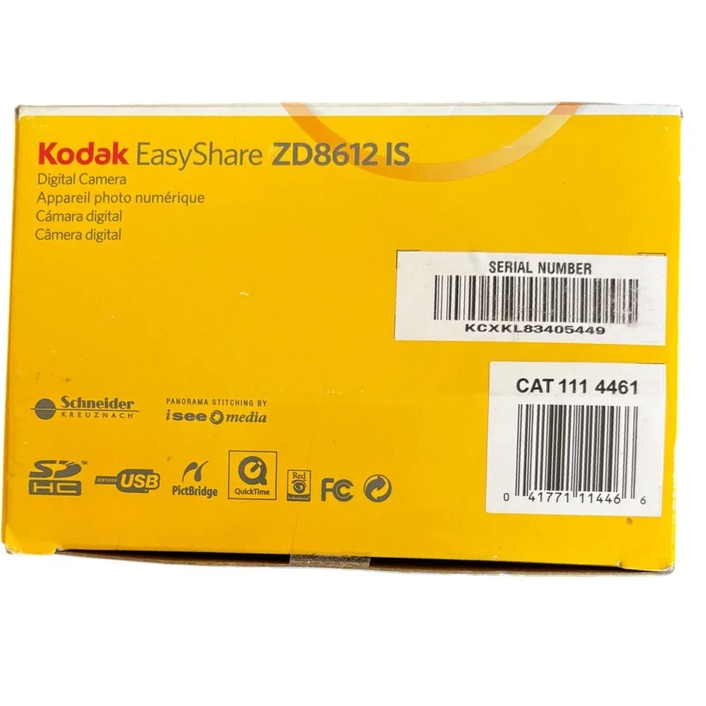 Kodak EasyShare ZD8612 IS Digital Camera 8.1MP‎ 12x Optical Zoom Black HD Bundle